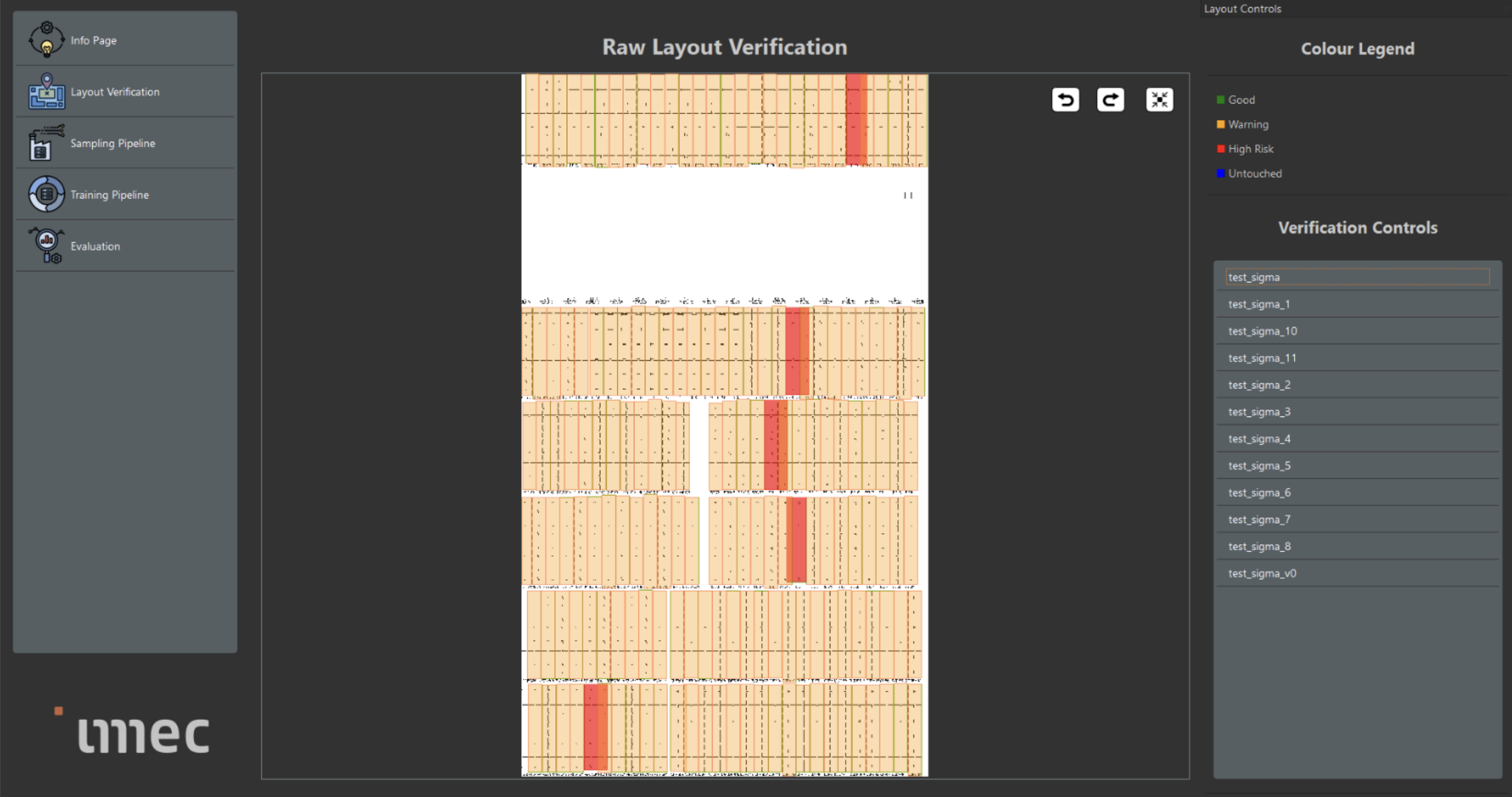 Frontend application for verification